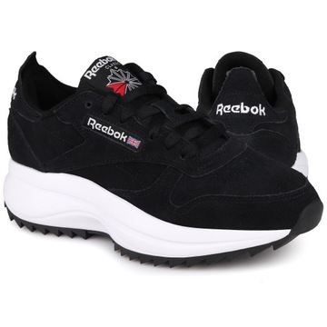 Buty sportowe Reebok CLASSIC LEATHER SP EXTRA BLACK WHITE HQ7188 SKÓRA