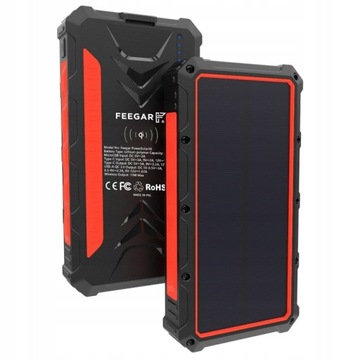 Feegar Solar Powerbank 36000 мАч 20 Вт 4x USB-C QI