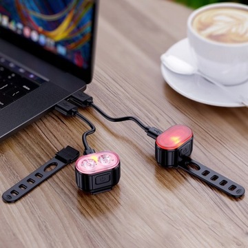 Велосипедный фонарь ПЕРЕДНИЙ ЗАДНИЙ СВЕТОДИОДНЫЙ МОЩНЫЙ USB-фонарь