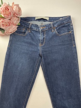 Spodnie damskie jeansy ciemnoniebieskie ABERCROMBIE&FITCH USA W28 L29