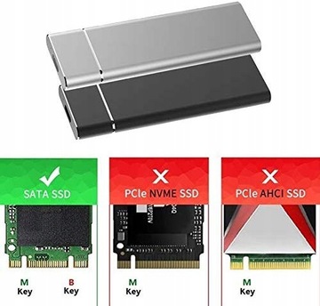 Корпус M2 SSD Адаптер USB Type C 3.0 NGFF SATA B KEY B M KEY