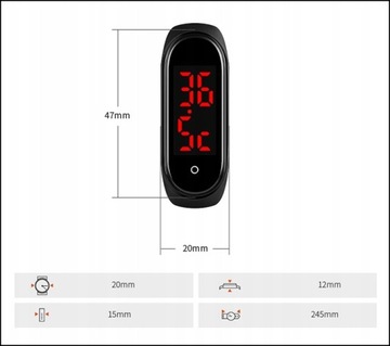 Zegarek damski SKMEI elektroniczny data LED