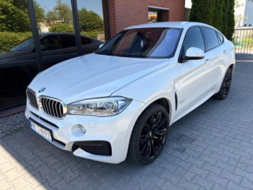 BMW X6 F16 Crossover xDrive50i 450KM 2017 BMW X6 4.4 benzyna 450 KM 4x4 M-PAKIET zarej w PL zadbany zamiana