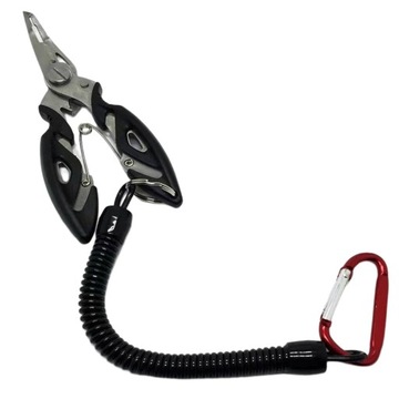 Portable Fishing Pliers Hook Remover with Lanyard Tackle Multi Tool Split