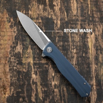 Styl PF818GAW Nóż składany stalowy flipper, czarny