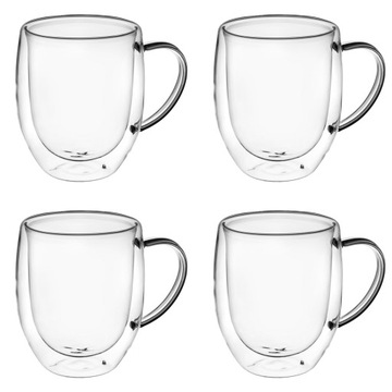 SZKLANKA termiczna na kawę herbatę 4x 340 ml kubek