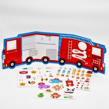 МНОГОРАЗОВЫЕ НАКЛЕЙКИ ОХРАНА МАГАЗИНА МОРОЖЕНОГО 77 шт WOPIE