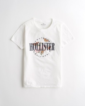 HOLLISTER by Abercrombie T-shirt Koszulka Logo XS