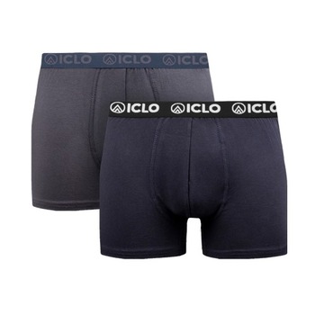 Bokserki ICLO bawełniane 2-pack granatowe MIX rozmiar XXL bielizna męska