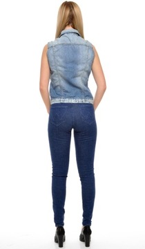 LEE bezrękawnik kamizelka JEANS blue DANVERS _ S