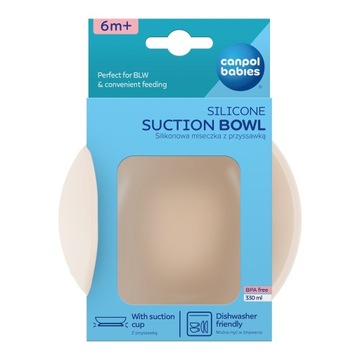 CANPOL СИЛИКОНОВАЯ ЧАШКА С ПРИСОСКОЙ ДЛЯ ДЕТЕЙ 51/400