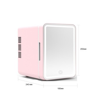 Мини автомобильный холодильник косметический холодильник с зеркалом 4л