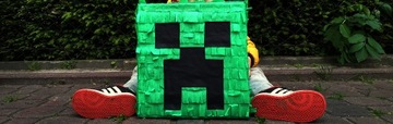 PINIATA XXL MAJNKRAFT minecraft крипер + БЕСПЛАТНЫЕ ПОДАРКИ