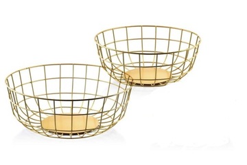 Komplet 3 misek dekoracyjnych Cedric Gold