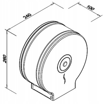 КОНТЕЙНЕР ДЛЯ ТУАЛЕТНОЙ БУМАГИ HIT STEEL FANECO