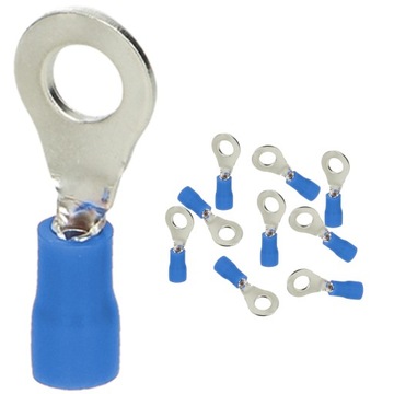 KOŃCÓWKA OCZKOWA IZOLOWANA 2,5mm² / M8 10 SZTUK