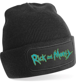 Rick and Morty Czarna Czapka Zimowa RM01