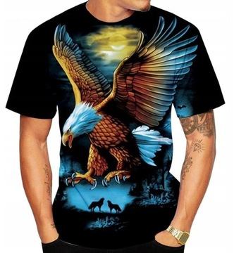 T-SHIRT MĘSKI KOSZULKA 3D Z NADRUKIEM