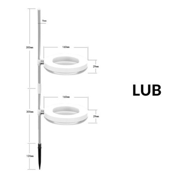 Светодиодная лампа для выращивания растений USB GROW 2 кольца 20 Вт 450 нм 144 диода