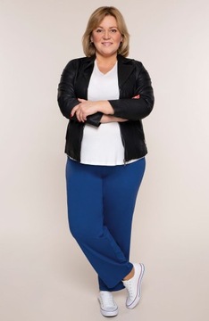 Klasyczne cienkie chabrowe spodnie PLUS SIZE 46-64