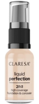 2W1 Korektor I Podkład Kryjący Liquid Perfection 102 Warm Medium Claresa