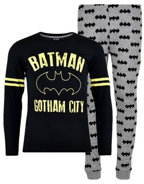 piżama dziecięca BATMAN chłopięca długi rękaw 134