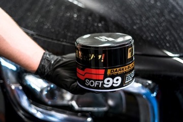 Автомобильный воск Dark & ​​Black Wax с гидрофобным покрытием 300 г SOFT99