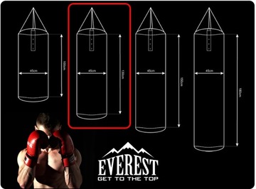БОКСЕРСКАЯ СУМКА Full 130х45 EVEREST 45кг 4 цвета