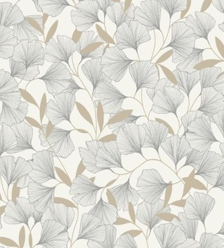 MODNA TAPETA LIŚCIE GINKGO BILOBA A64401 GRANDECO