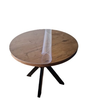 Mata ochronna na stół soft and glass - przezroczysta - średnica 83 cm