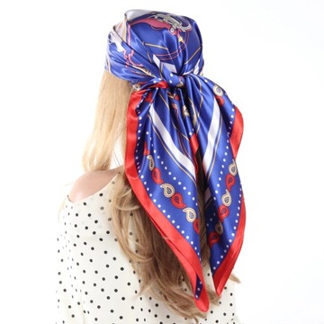 90*90cm Silk Scarf Scarftop Headwraps For Woman