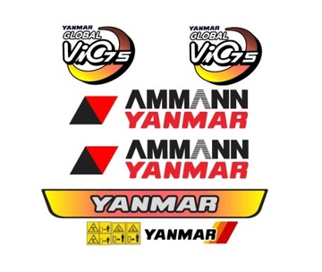 Naklejki oklejenie AMMANN YANMAR VIO 75