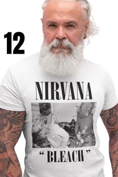 NIRVANA KURT COBAIN Koszulka T-Shirt 12 WZORÓW XL