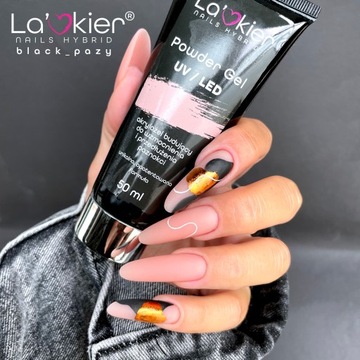 Акриловый гель для ногтей Powder Gel POLY Lacquer 30мл белые ногти