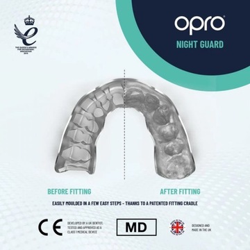 Opro Ночная защита для зубов против стирания, прозрачная