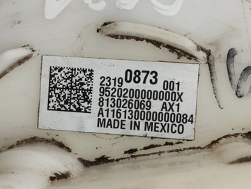 CHEVROLET CORVETTE C7 2016 PUMPY PALIVA