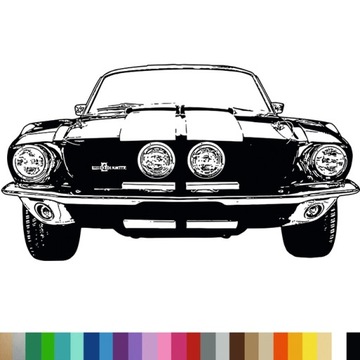 NAKLEJKA dekoracyjna na ścianę SAMOCHÓD SPORTOWY SPORTS CAR 84x46