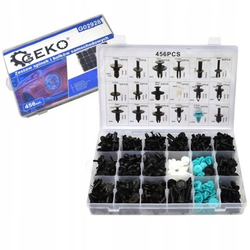 ZESTAW SPINEK I KOŁKÓW SAMOCHODOWYCH 456 SZT