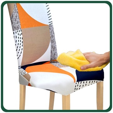 ГЕОМЕТРИЧЕСКИЙ ПОКРЫТИЕ НА СТУЛ, ГИБКИЙ, УНИВЕРСАЛЬНЫЕ УЗОРЫ