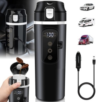 Přenosný Cestovní Mini Topný Hrnek, Cestovní Rychlovarná Konvice 500 ML