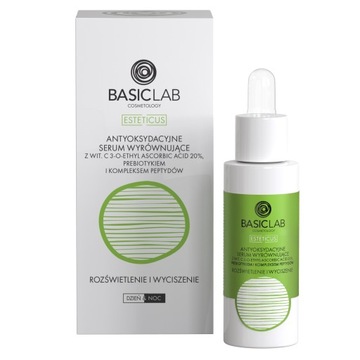 BasicLab Antyoksydacyjne Serum z Witaminą C 20%, Serum do Twarzy 30 ml