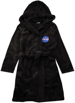 SZLAFROK dziecięcy NASA czarny 128/134 R046E