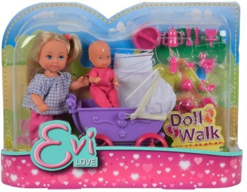EVI LOVE DOLL С КОЛЯСКОЙ И КУКЛОЙ + АКСЕССУАРЫ 2 ДИЗАЙНА