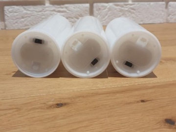 Свеча-фонарь LED CANDLE БЕЛАЯ СВАДЬБА 12,5 см.