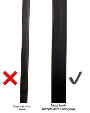 Кладбищенская скамейка Cmentarna 85 см Wide Solid