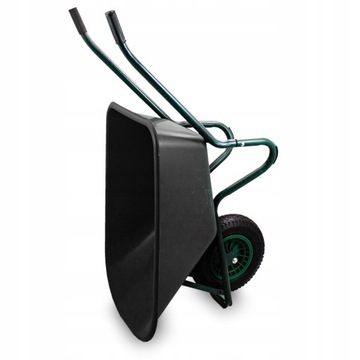 Тачка садовая/строительная одноколесная 100л 250кг Чаша ПВХ ЧЕРНАЯ