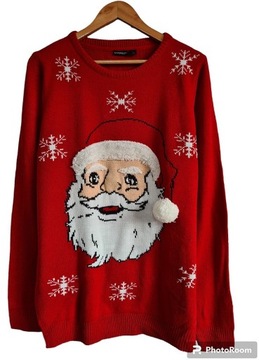V7936 LIVERGY sweter świąteczny męski L