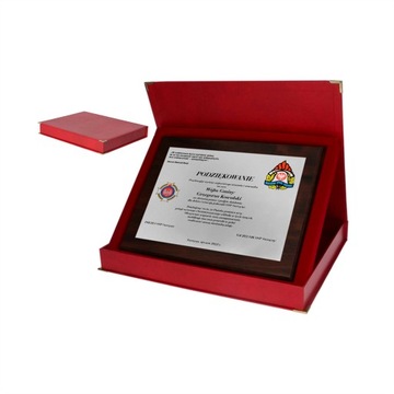 PODZIĘKOWANIE MDF 23/18 z ETUI - PROJEKT GRATIS