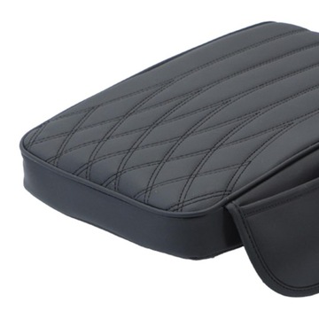 Poduszka podłokietnika samochodowego Podłokietnik samochodowy ze skóry PU, czarny