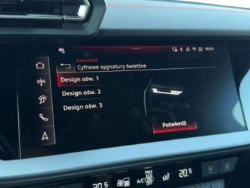 Audi A3 8Y S3 Sportback Facelifting 2.0 TFSI 333KM 2025 Audi S3 Sportback Pikowane fotele Head Up Sonos Ambiente Pro Kamera Gwaran, zdjęcie 15